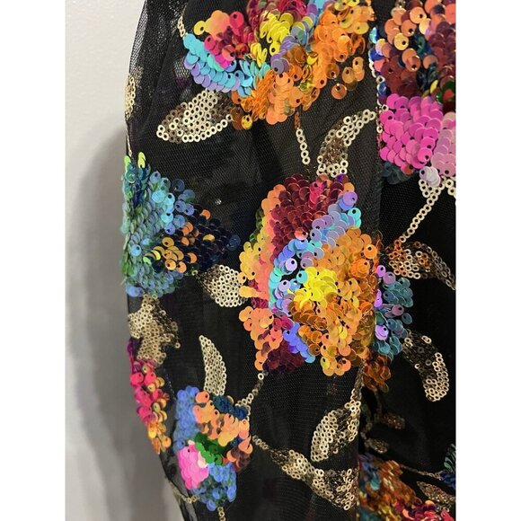 Helsi Penelope Sequin Puff Sleeve Embellished Sequin Dress As Worn On Screen - Picture 8 of 16